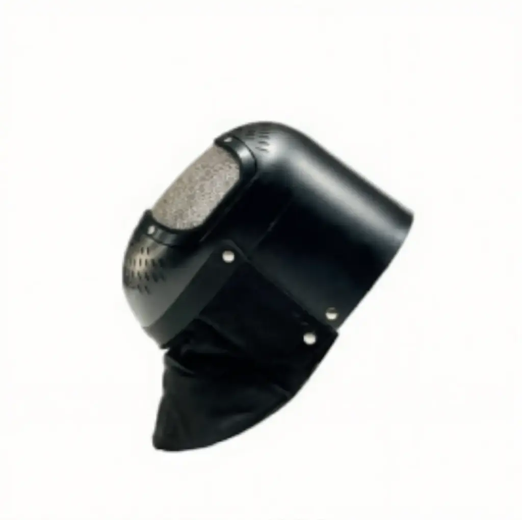 [JFA012/NN] Maschera in plastica (NERO/NERO)